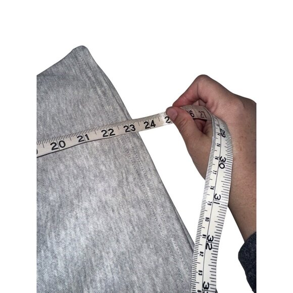 NWT La Ros Womens Denim Sleeve Sweatshirt Pullover Top Sz M Gray Blue - Picture 6 of 6